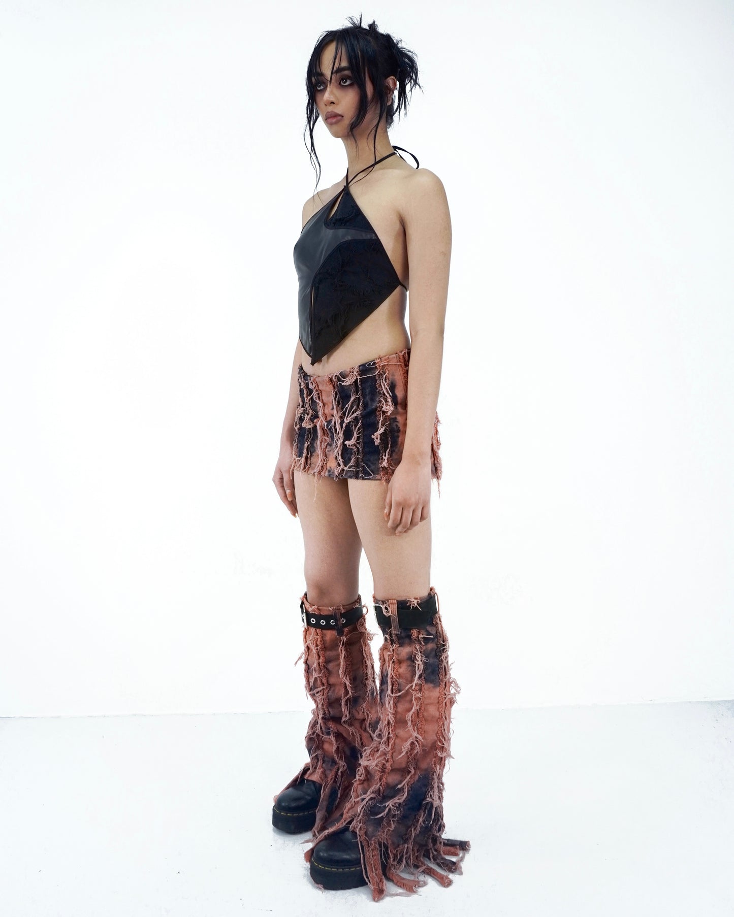 RAGGED SKORTS & LEG WARMER SET