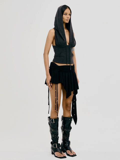 REVERENT SKORT BLACK