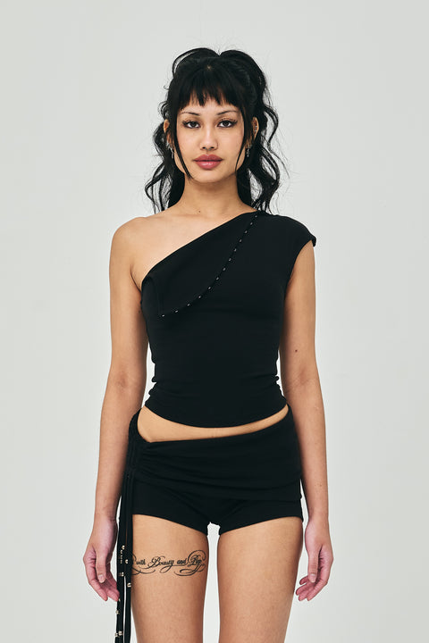 CRESCENT TOP BLACK