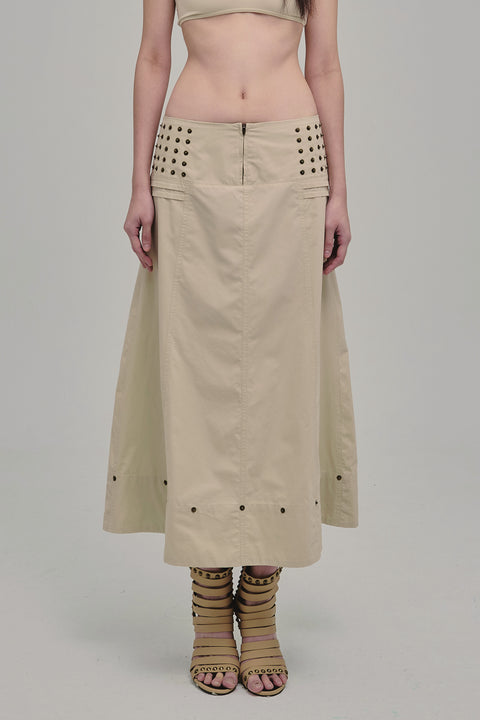 AMMO MAXI SKIRT BEIGE