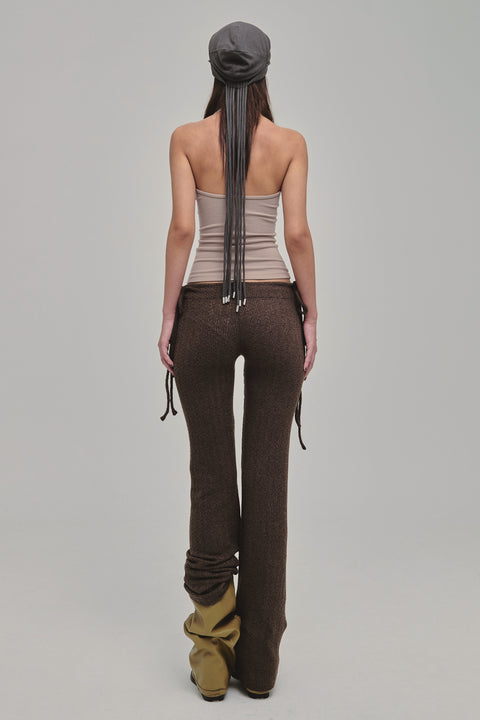 DAZED KNIT PANTS BROWN