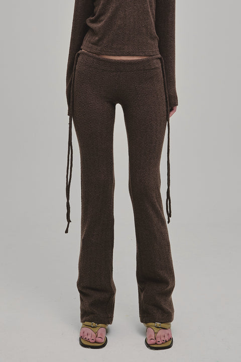 DAZED KNIT PANTS BROWN