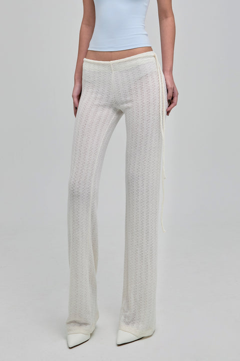 DAZED KNIT PANTS CREAM