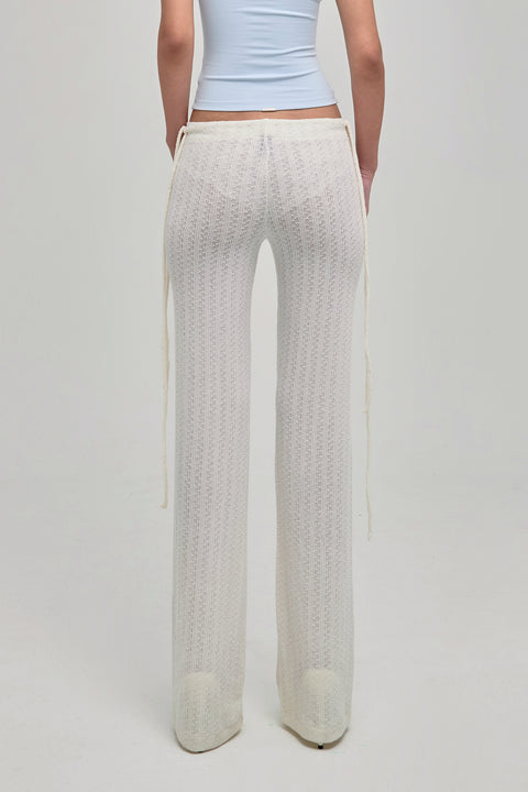 DAZED KNIT PANTS CREAM