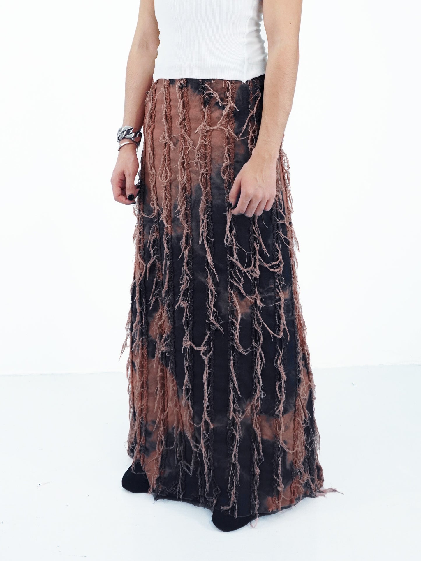RAGGED MAXI SKIRT