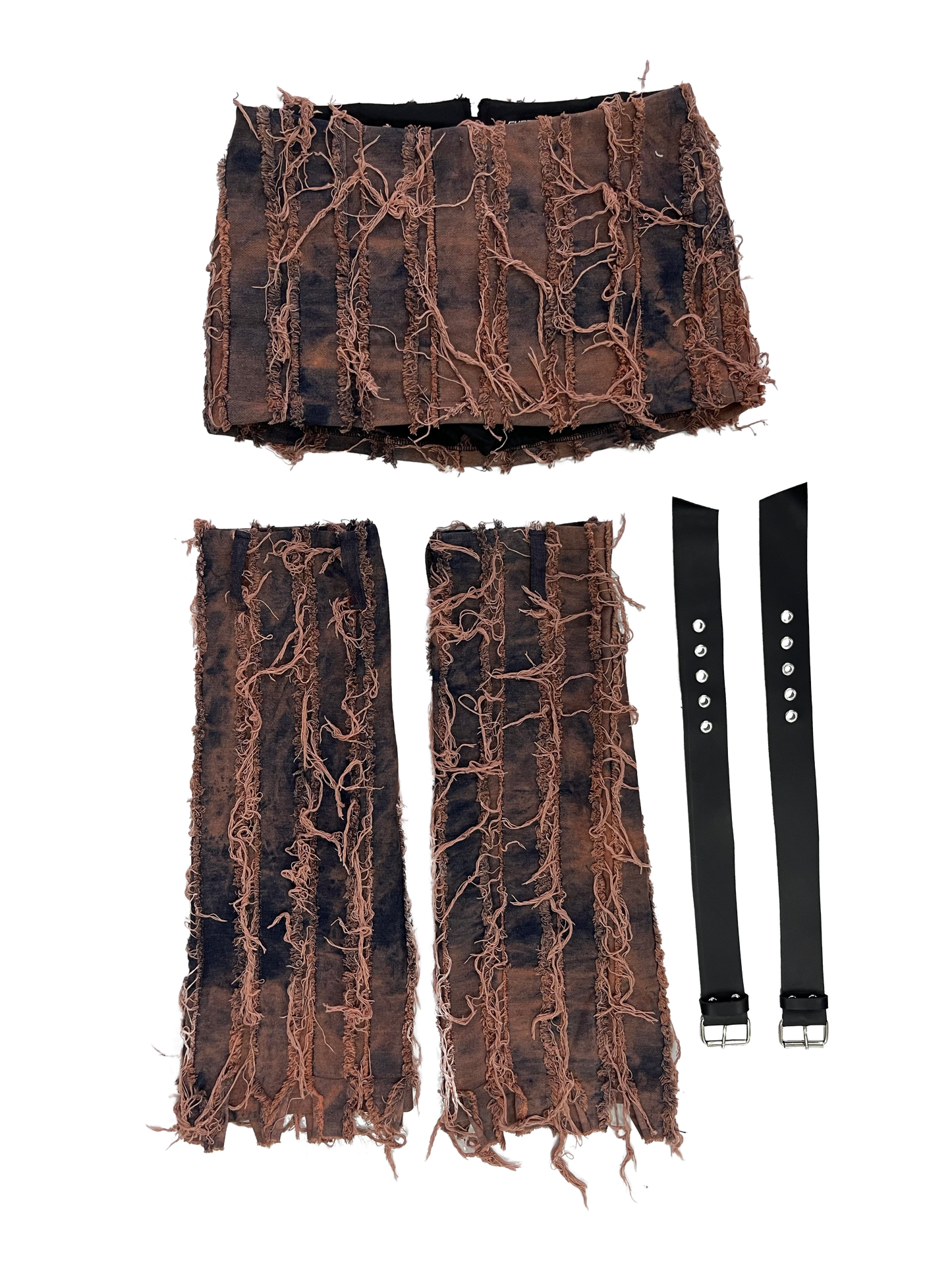 RAGGED SKORTS & LEG WARMER SET