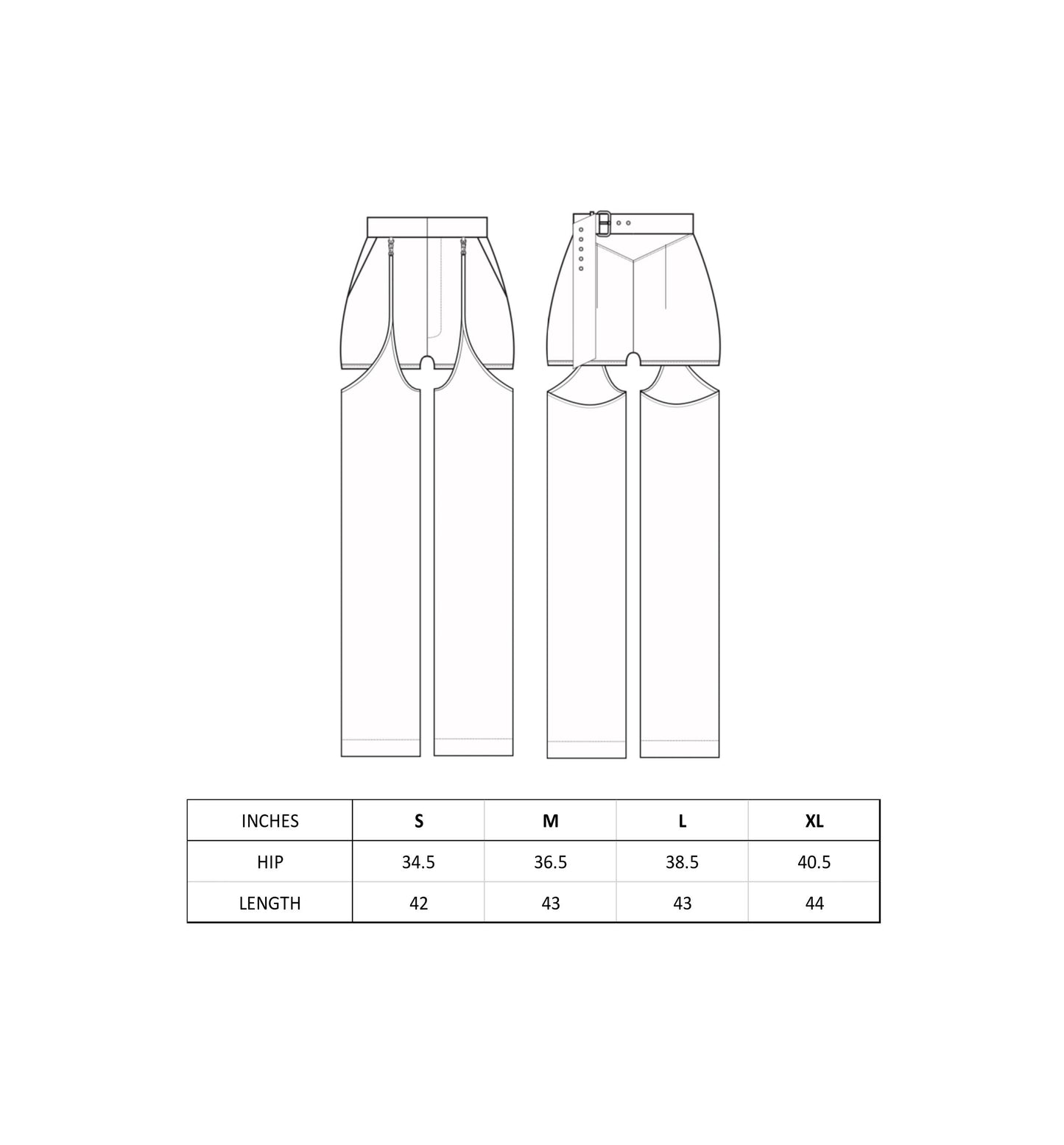 Chap Pants Black
