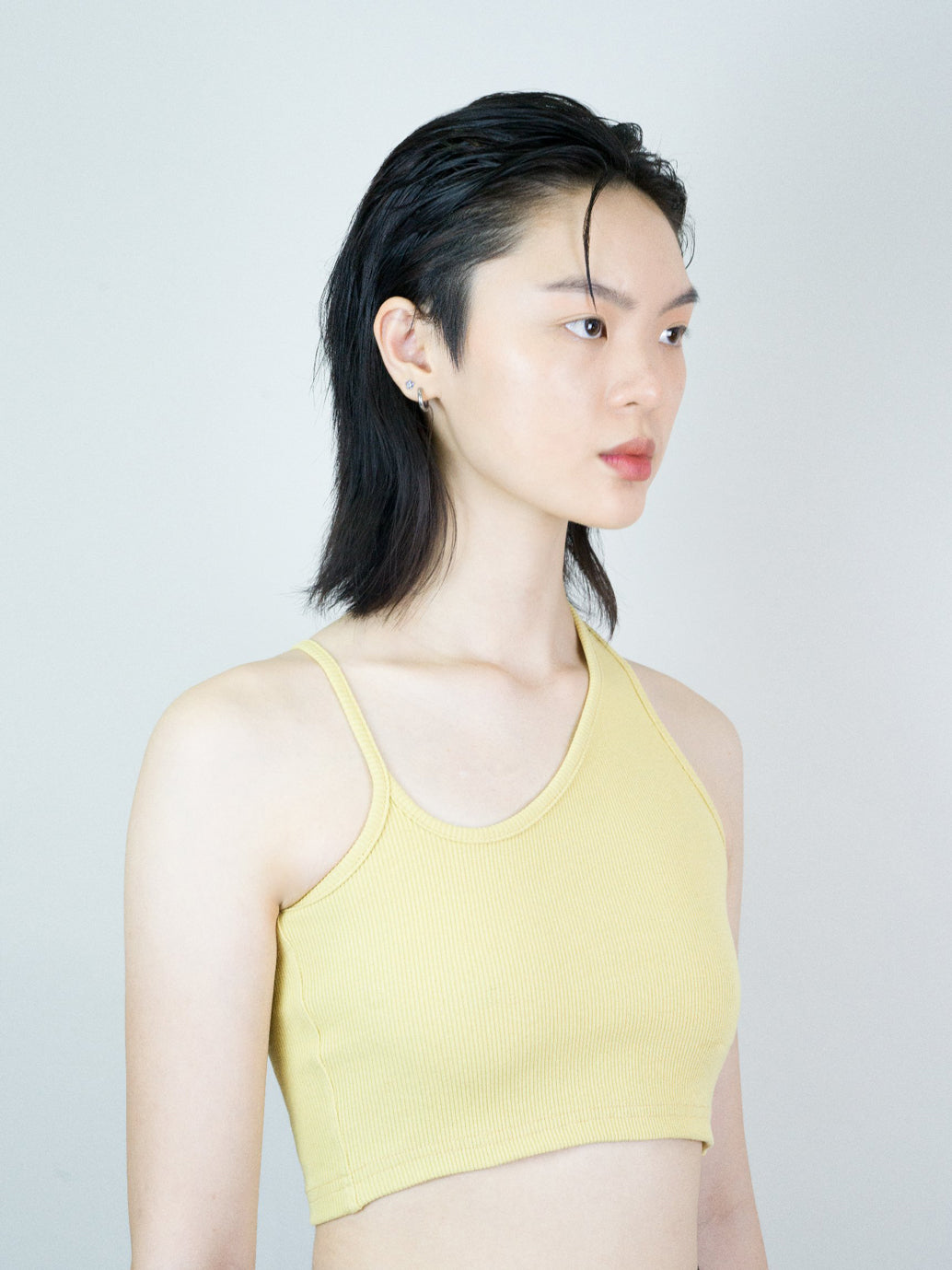 FEMME ASYM CROP YELLOW-4