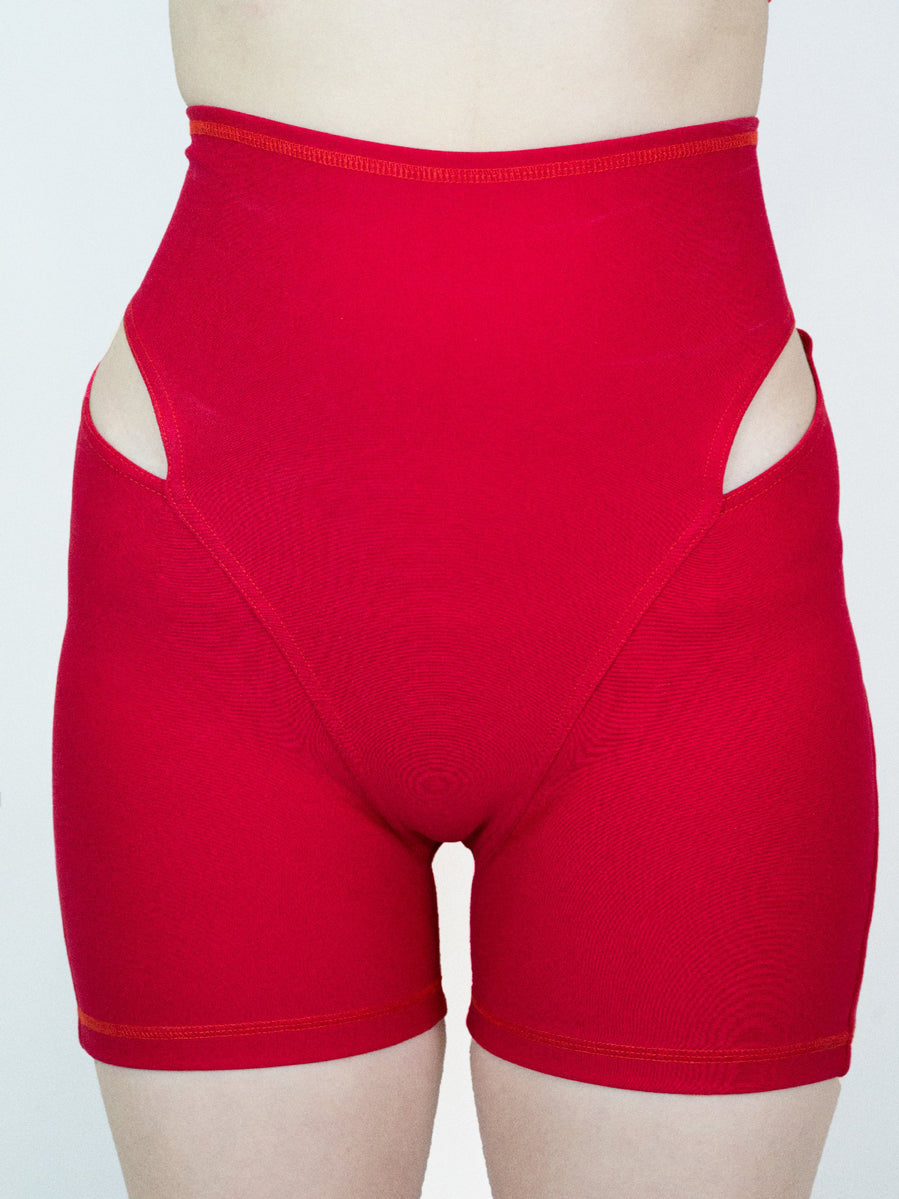 TERR BIKER SHORTS RED-1