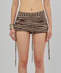 HOCUS STRIPED SKORT MAROON