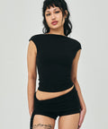 CRESCENT TOP BLACK