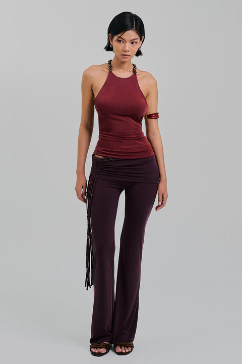 AMULET TOP MAROON