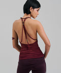 AMULET TOP MAROON