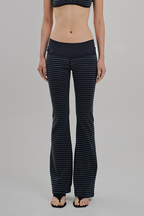 SORBET FLARE PANTS PEBBLE
