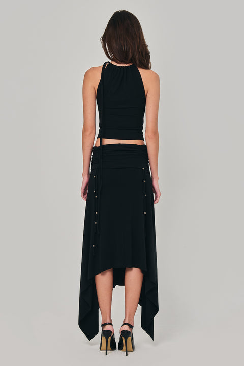 REVERENT MAXI SKIRT BLACK