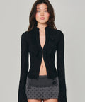 VIOLA LACE TOP BLACK