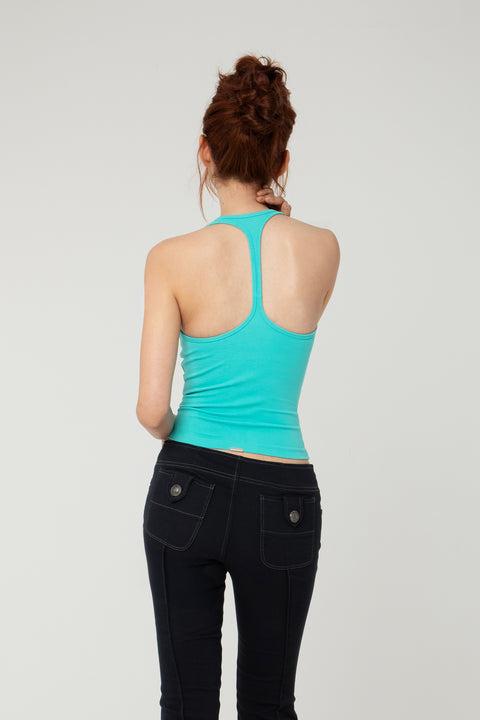 RACER TANK AQUA