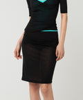 VELLUM SKIRT BLACK