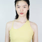 FEMME ASYM CROP YELLOW-1