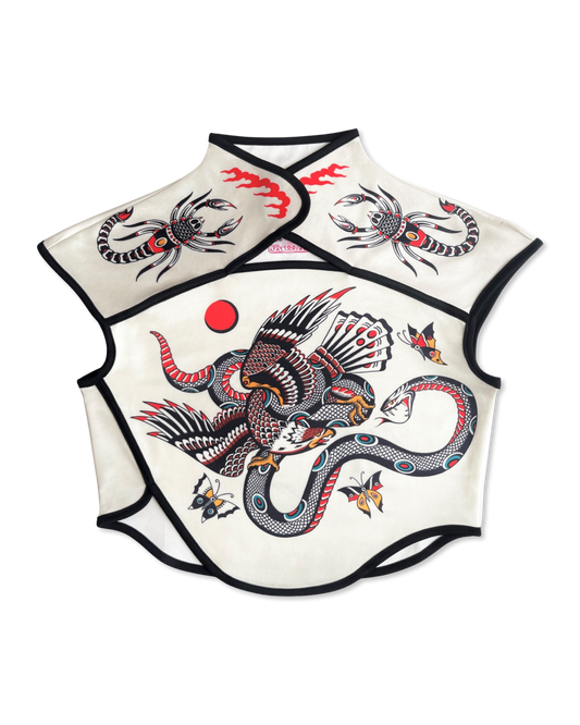 YIN YANG Side Slit Qipao