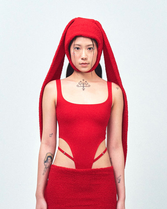 RED BODYSUIT