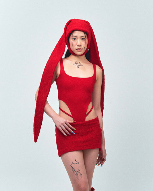 RED BUNNY HOOD